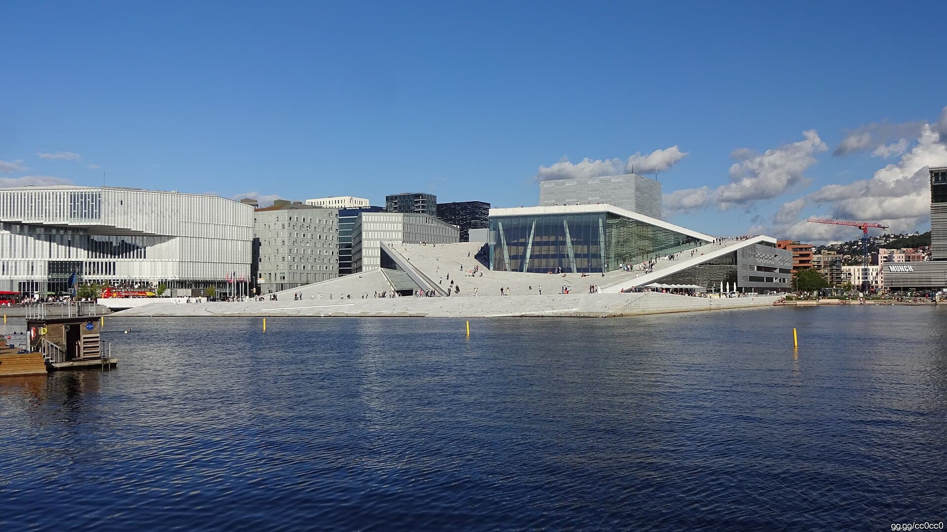 Oslo Opera House and waterfront, Norway