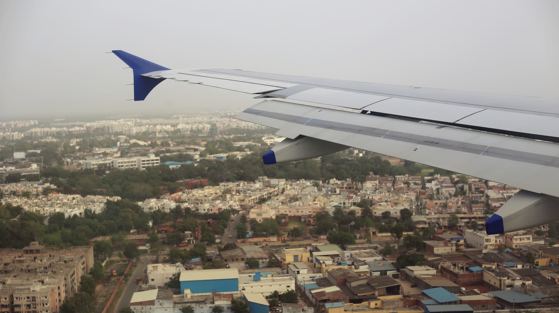 Ahmedabad, India skyline and logistics gateway