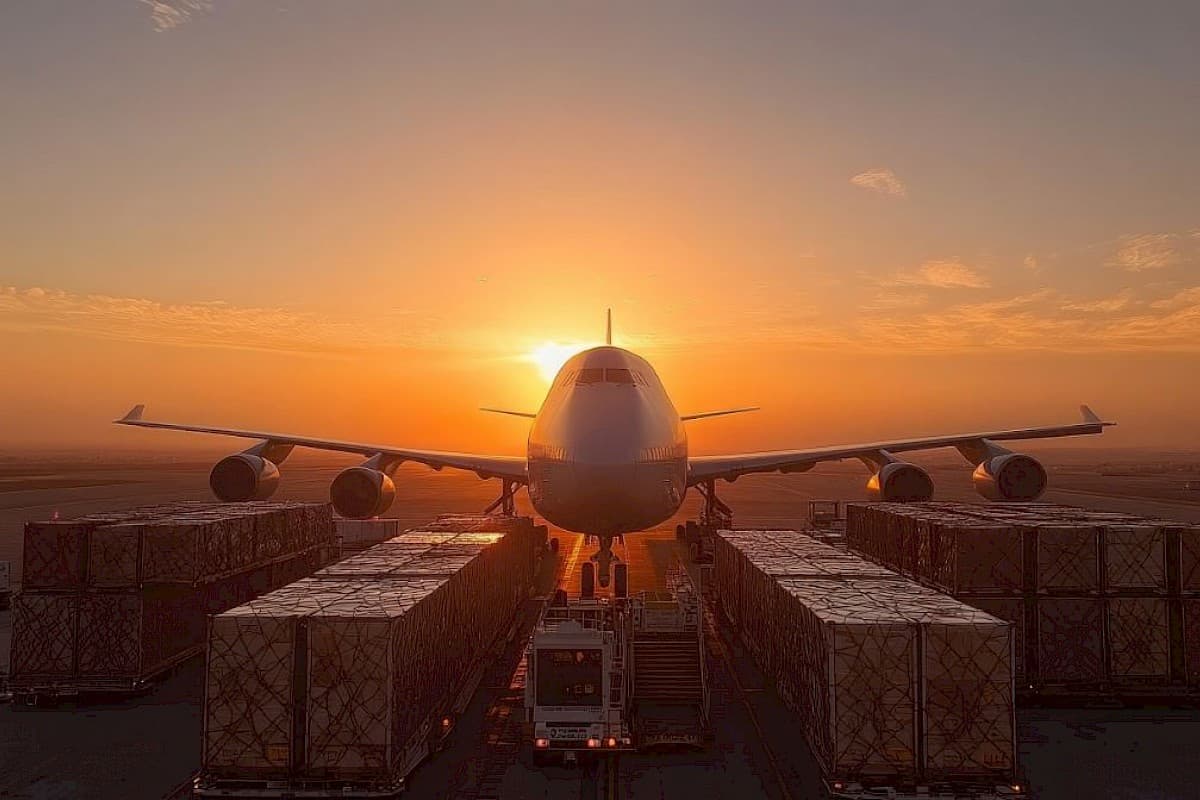 Urgent air freight operation for time-critical logistics