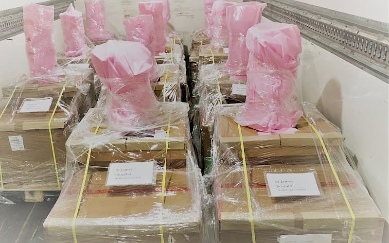 Express Final Mile delivery of ventilators to Ireland's hospitals - COVID-19 Coronavirus Response — solution